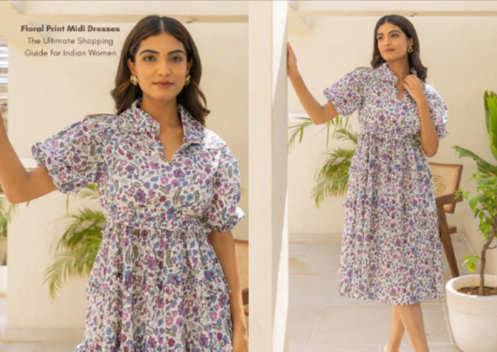 indian inspired midi dress Sundress Midi ~ Peach