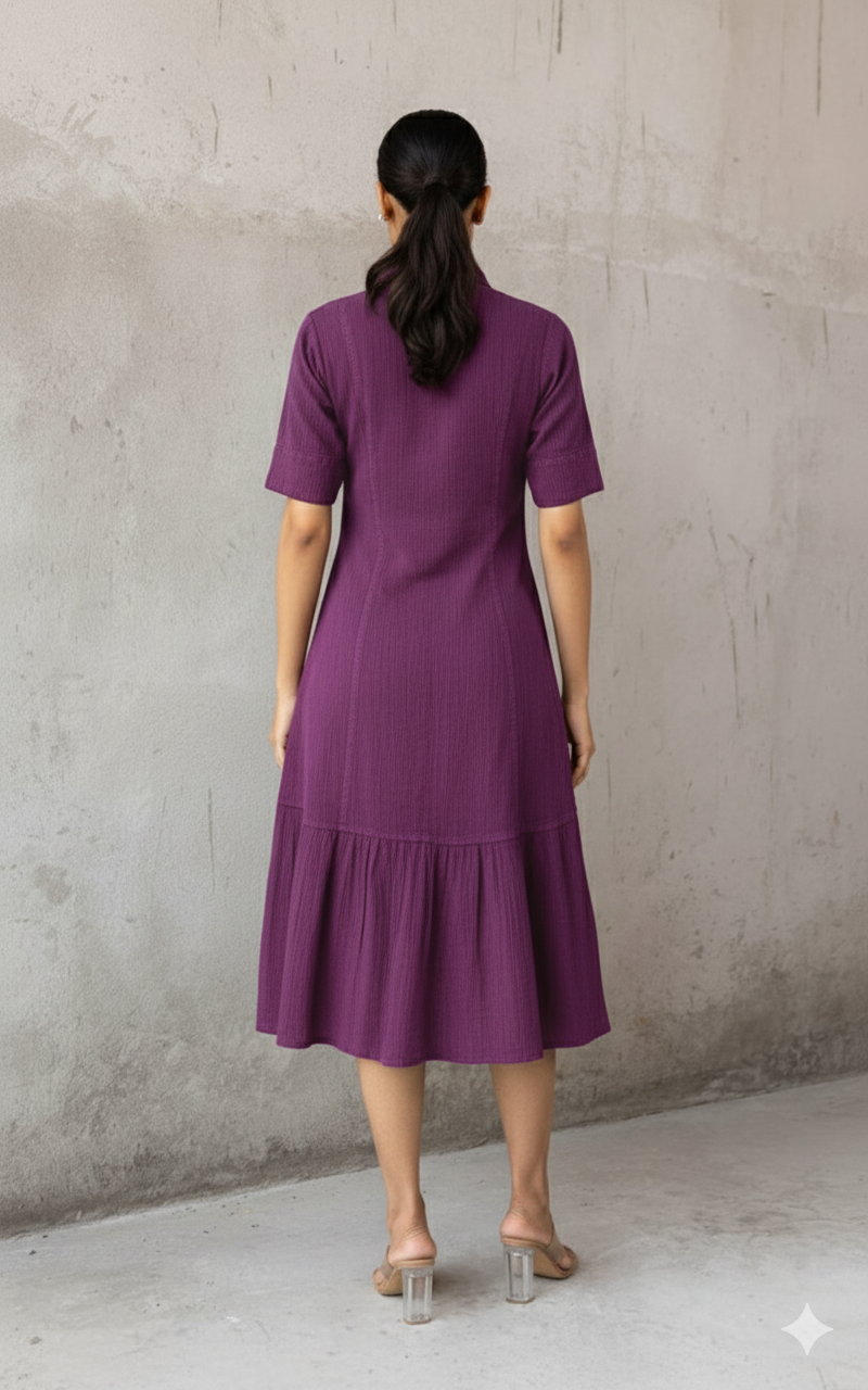 MULBERRY COTTON DENIM DRESS