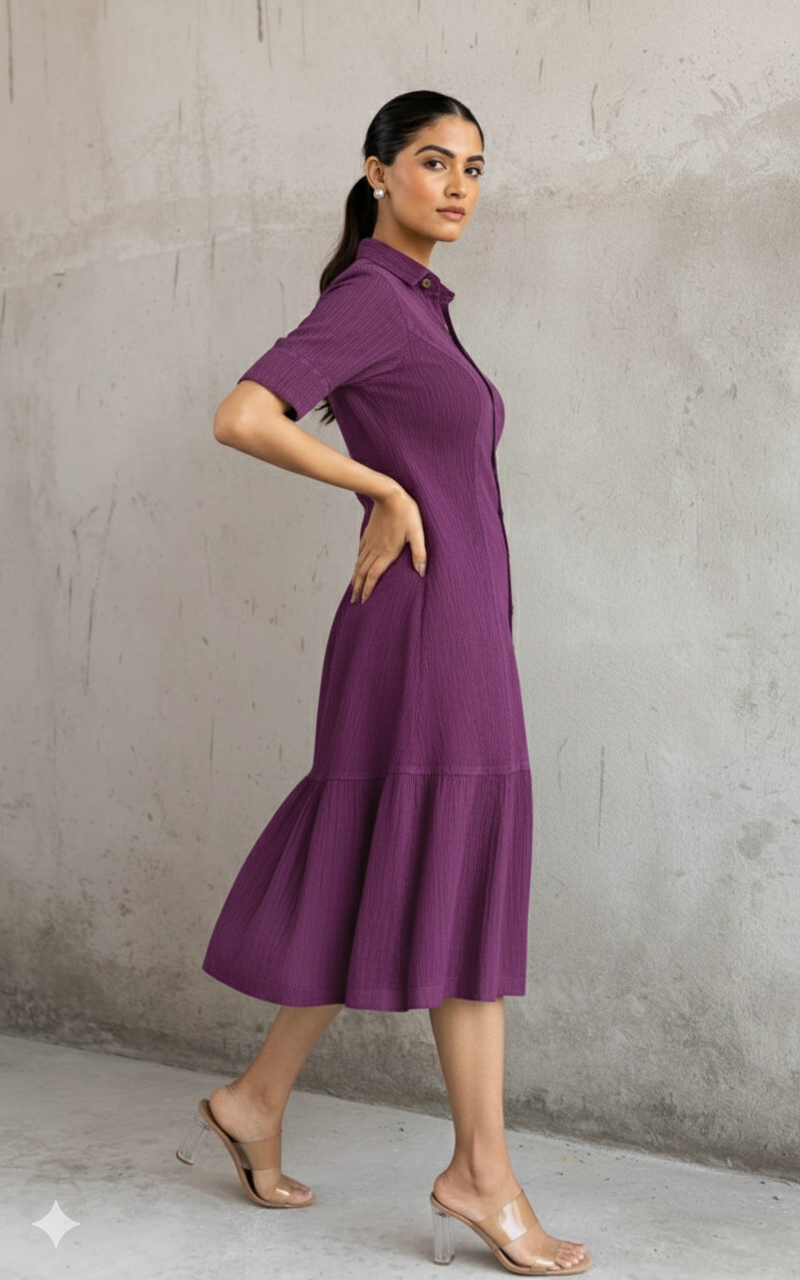 MULBERRY COTTON DENIM DRESS