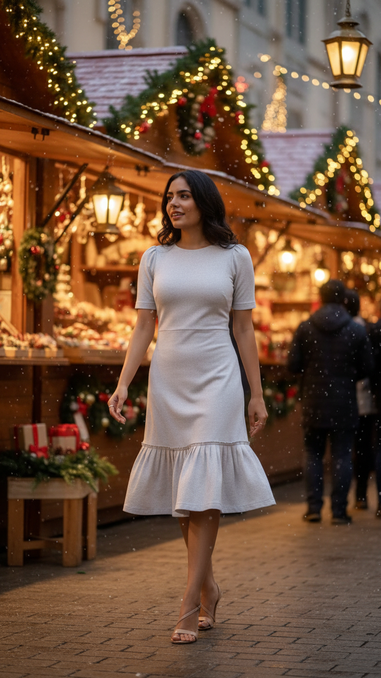 MELANGE WINTER DRESS