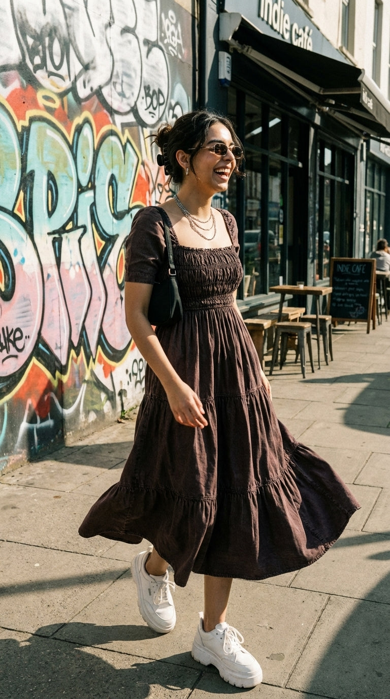 EXPRESSO COTTON DENIM MAXI