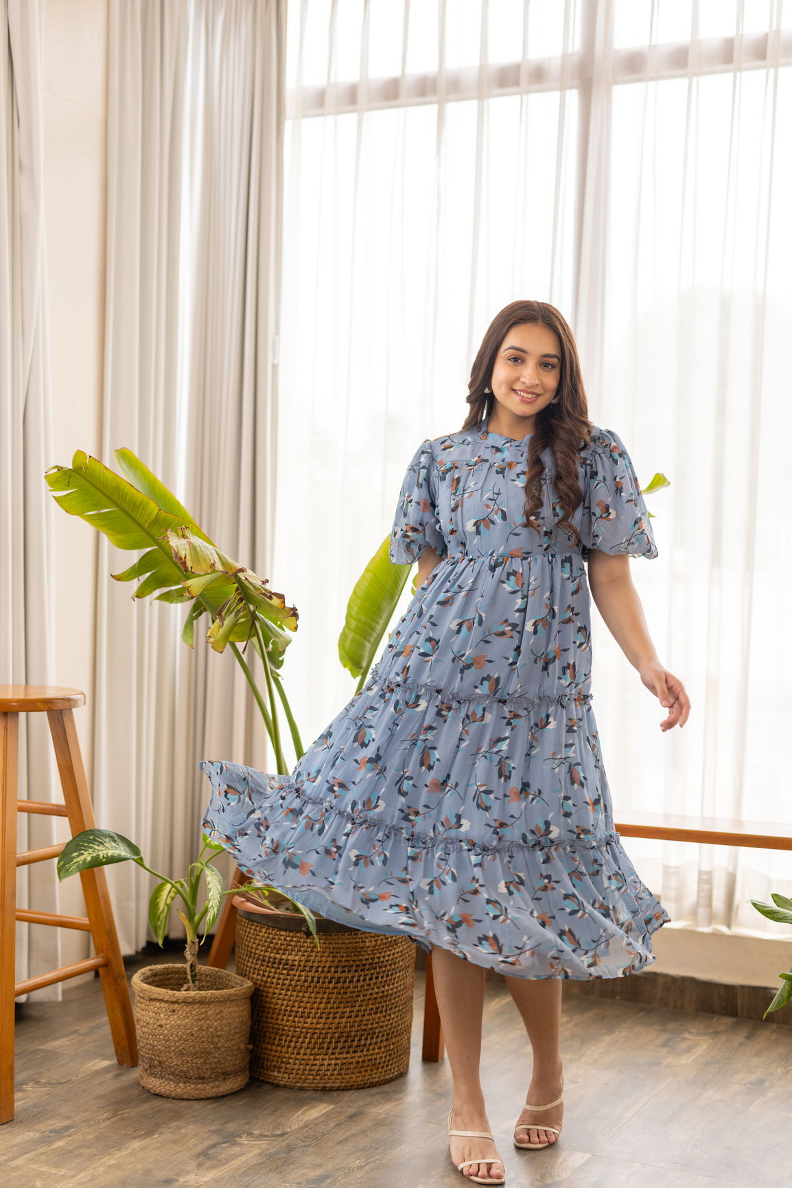 Floral Nursing Maxi Dress for Comfortable and Stylish Parenting