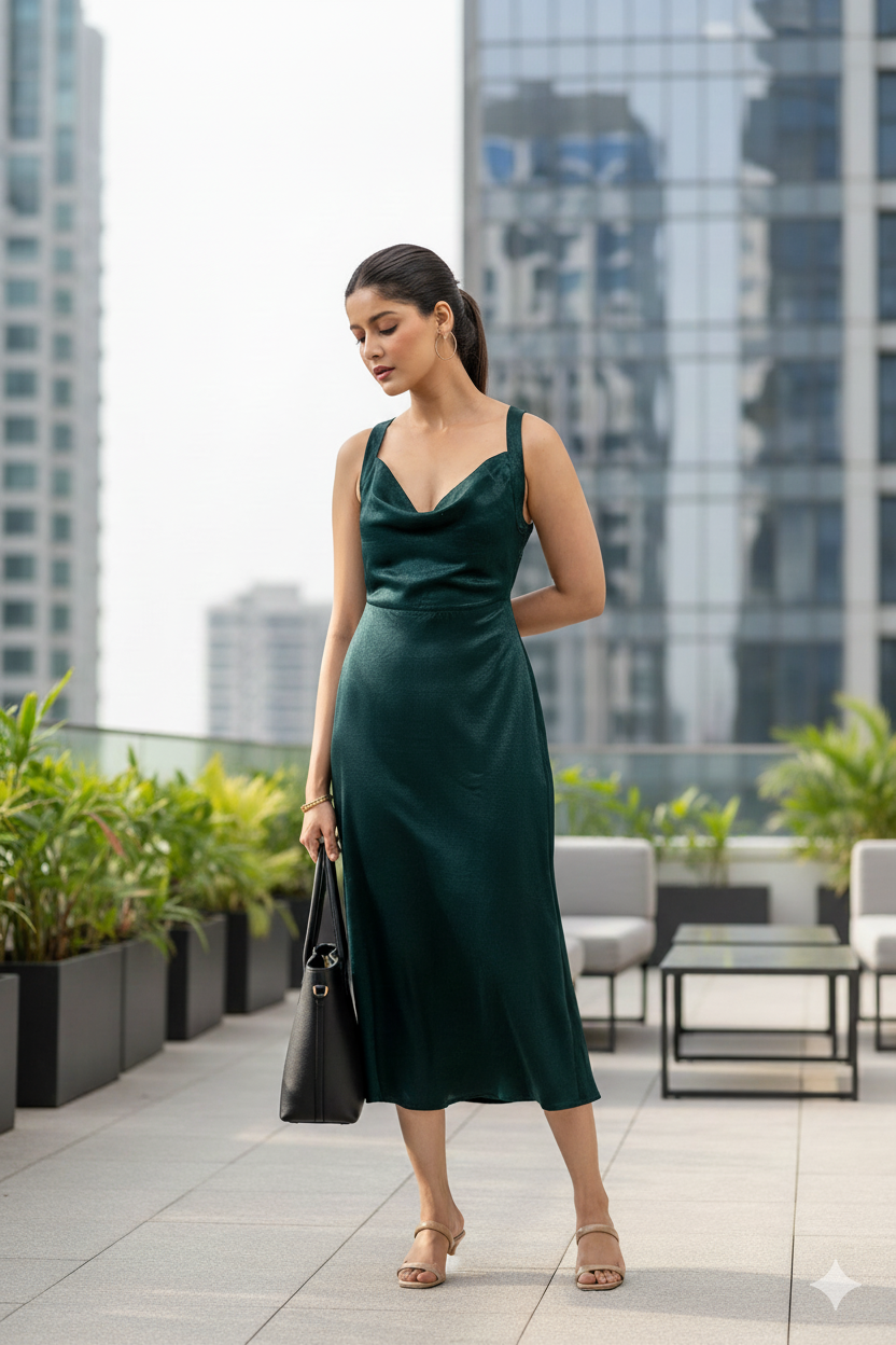 EMERALD GREEN BODYCON DRESS