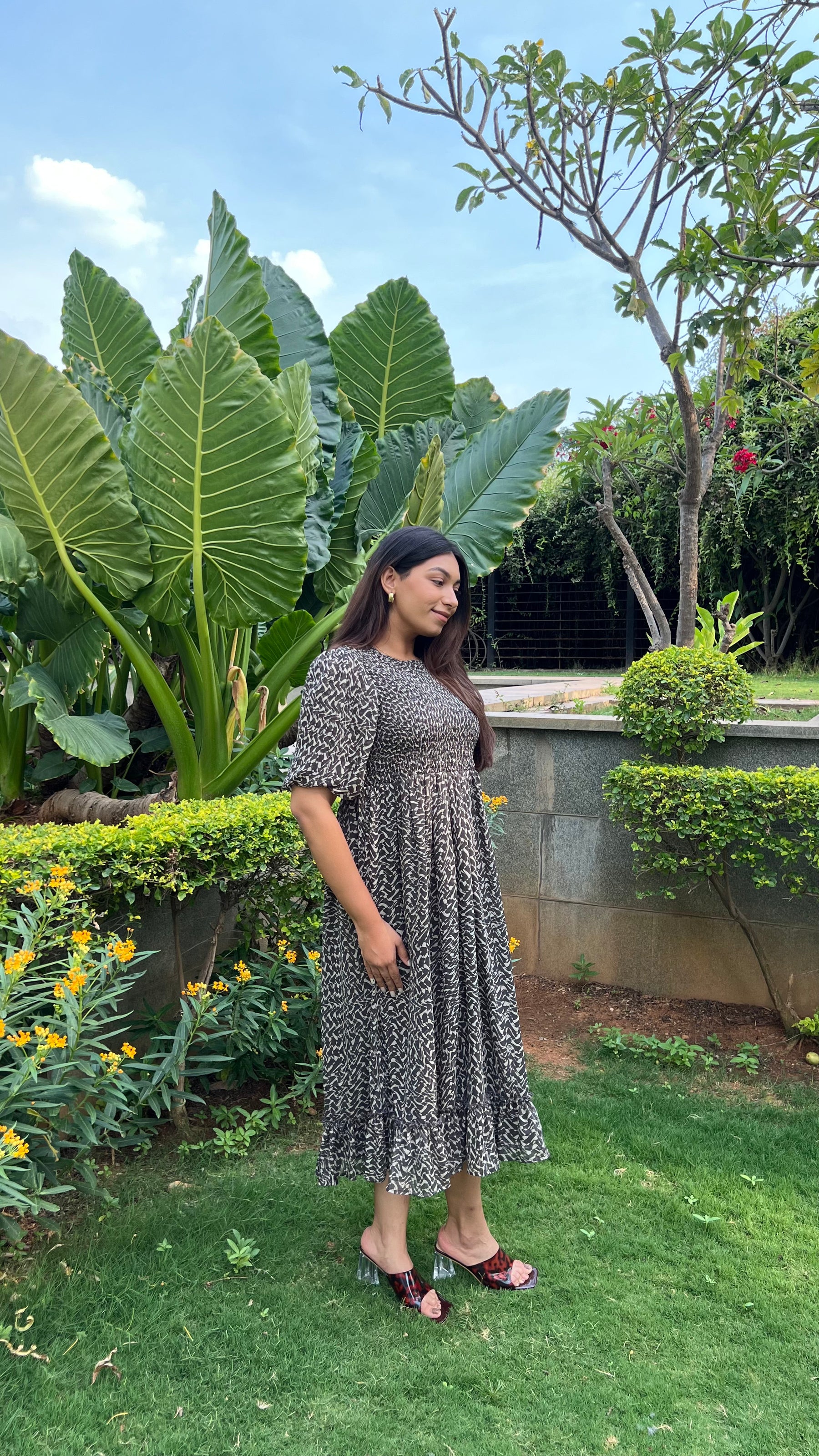 MOSAIC SMOCKED MAXI - POLAGO PLUS