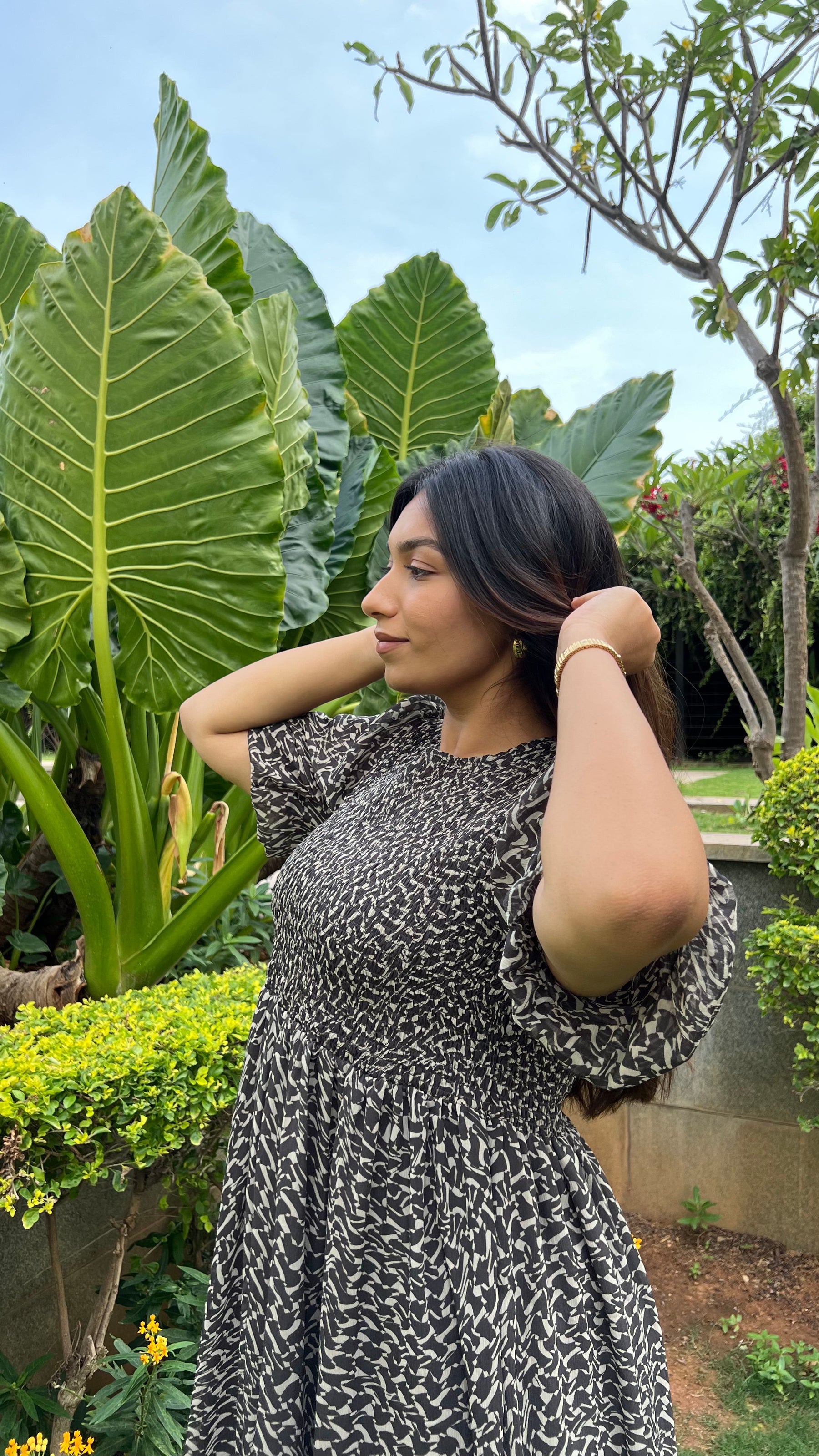 MOSAIC SMOCKED MAXI - POLAGO PLUS