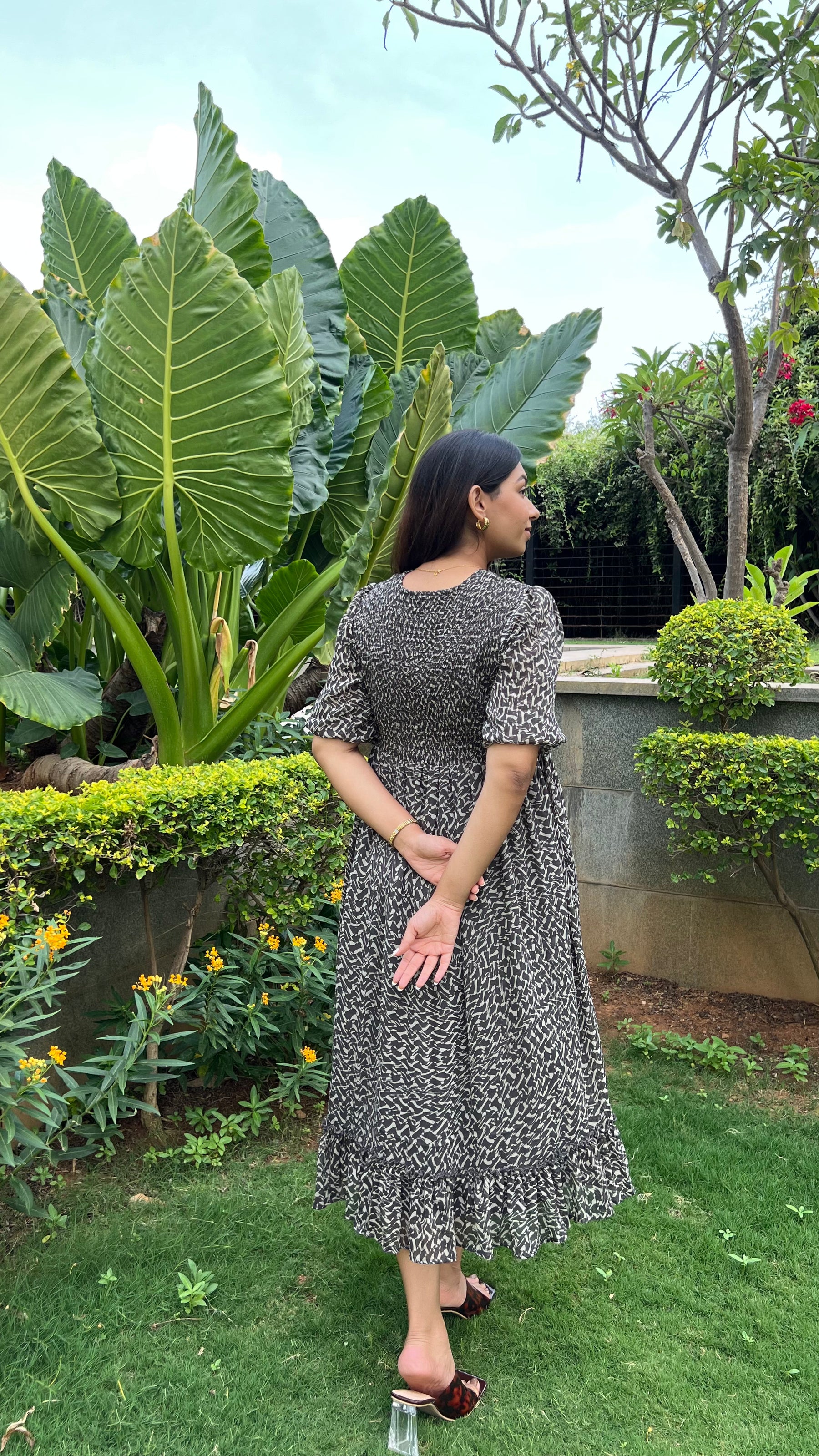 MOSAIC SMOCKED MAXI - POLAGO PLUS