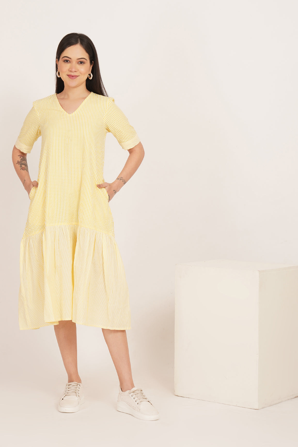 SUNSHINE SEERSUCKER MAXI