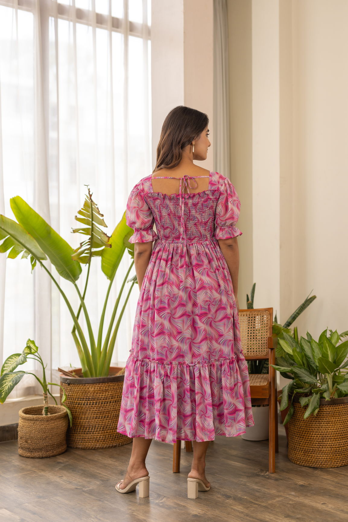 MULTI SMOCKED MAXI