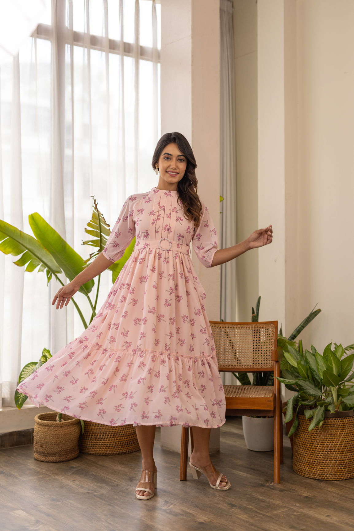PASTEL BELTED MAXI