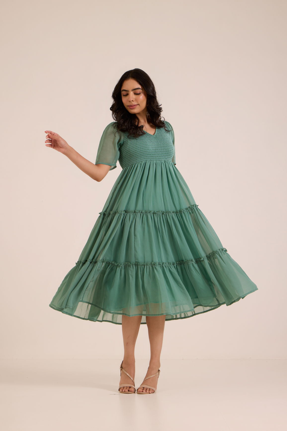 PERSIAN SMOCKED MAXI