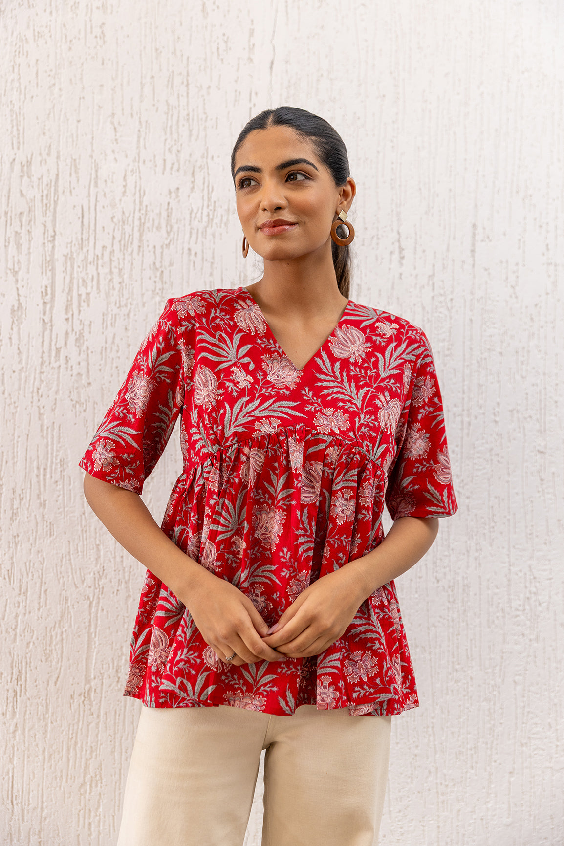 RED COTTON TOP