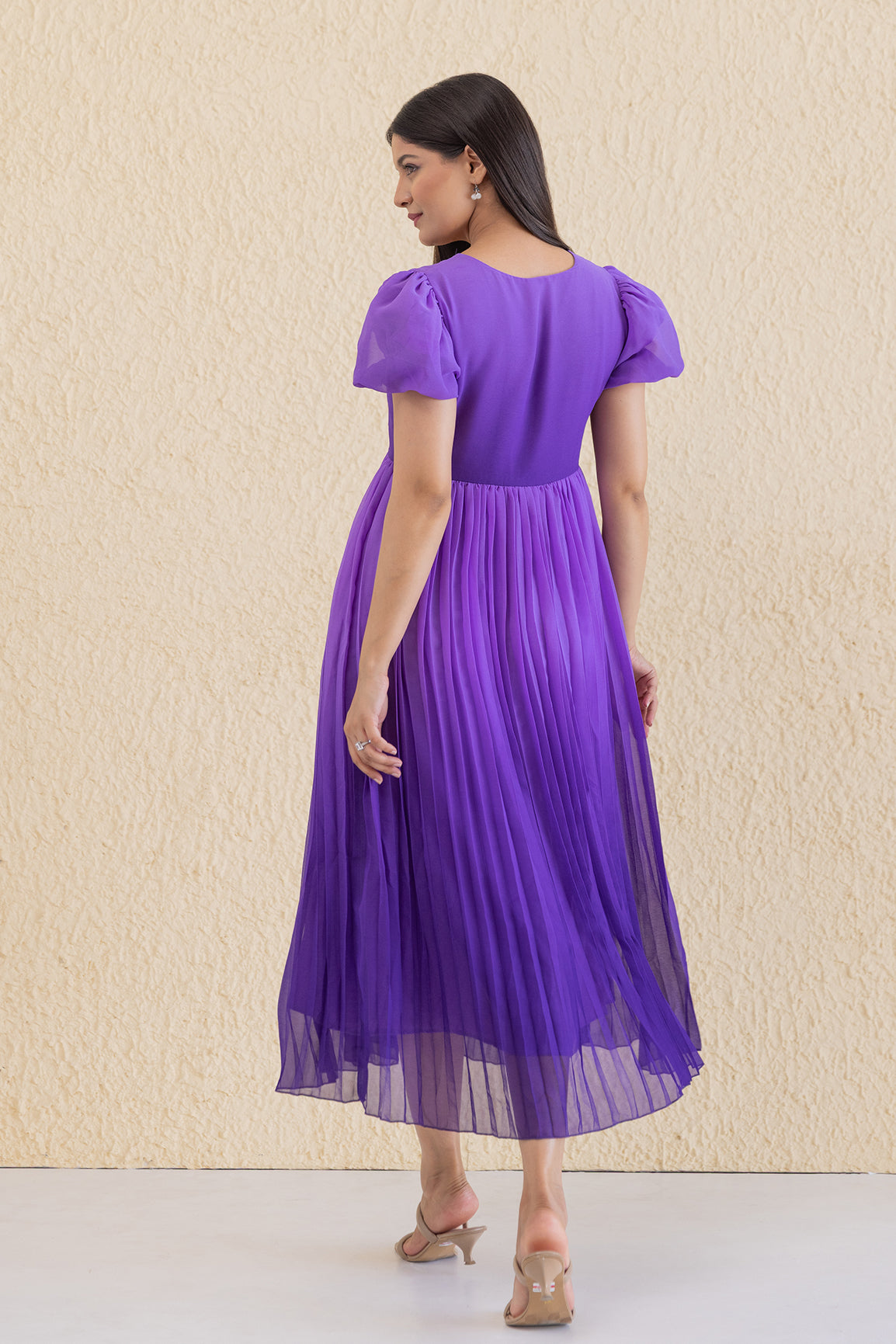 OMBRE PLEATED MAXI