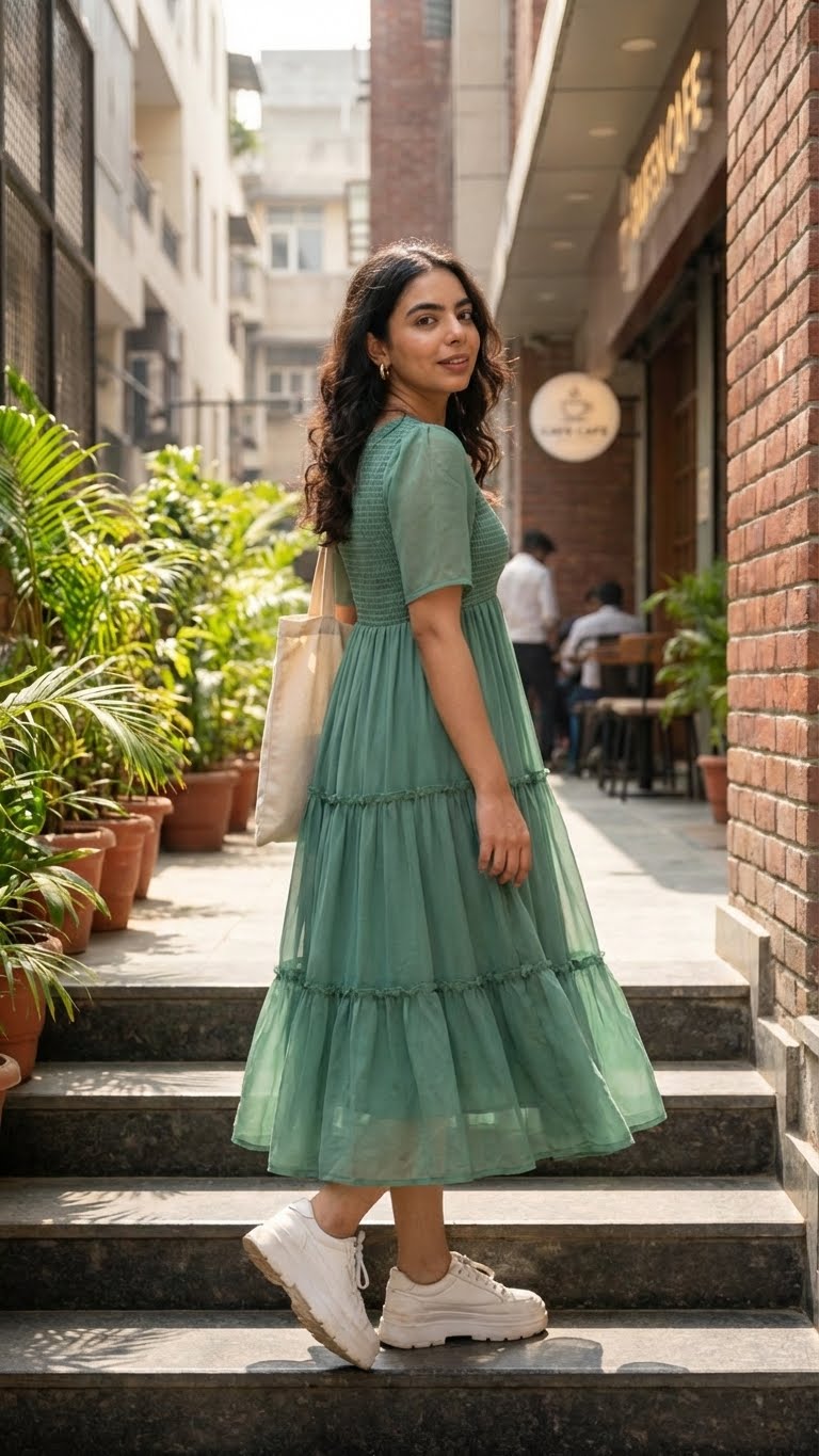 PERSIAN SMOCKED MAXI