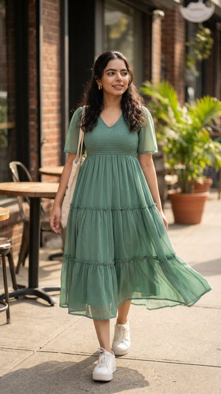 PERSIAN SMOCKED MAXI