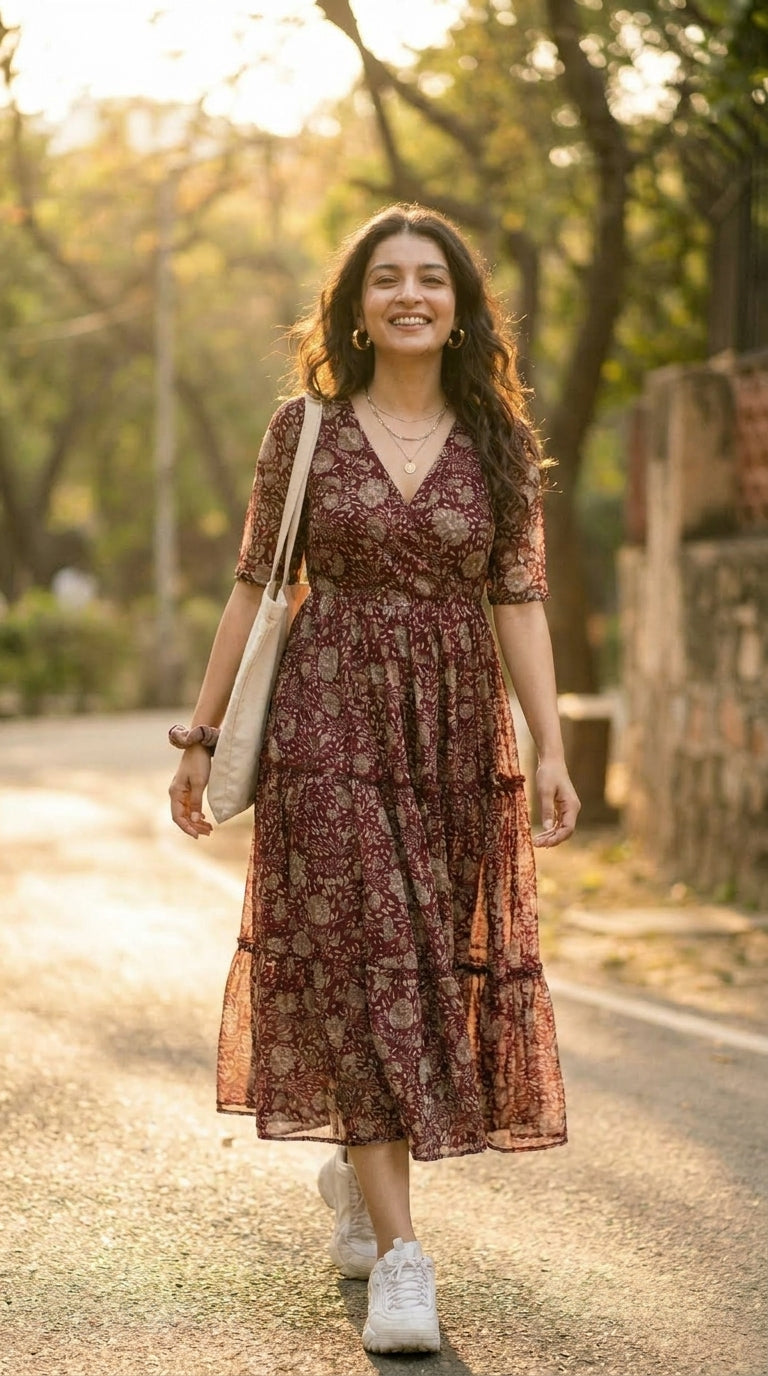 WINE PAISLEY MAXI
