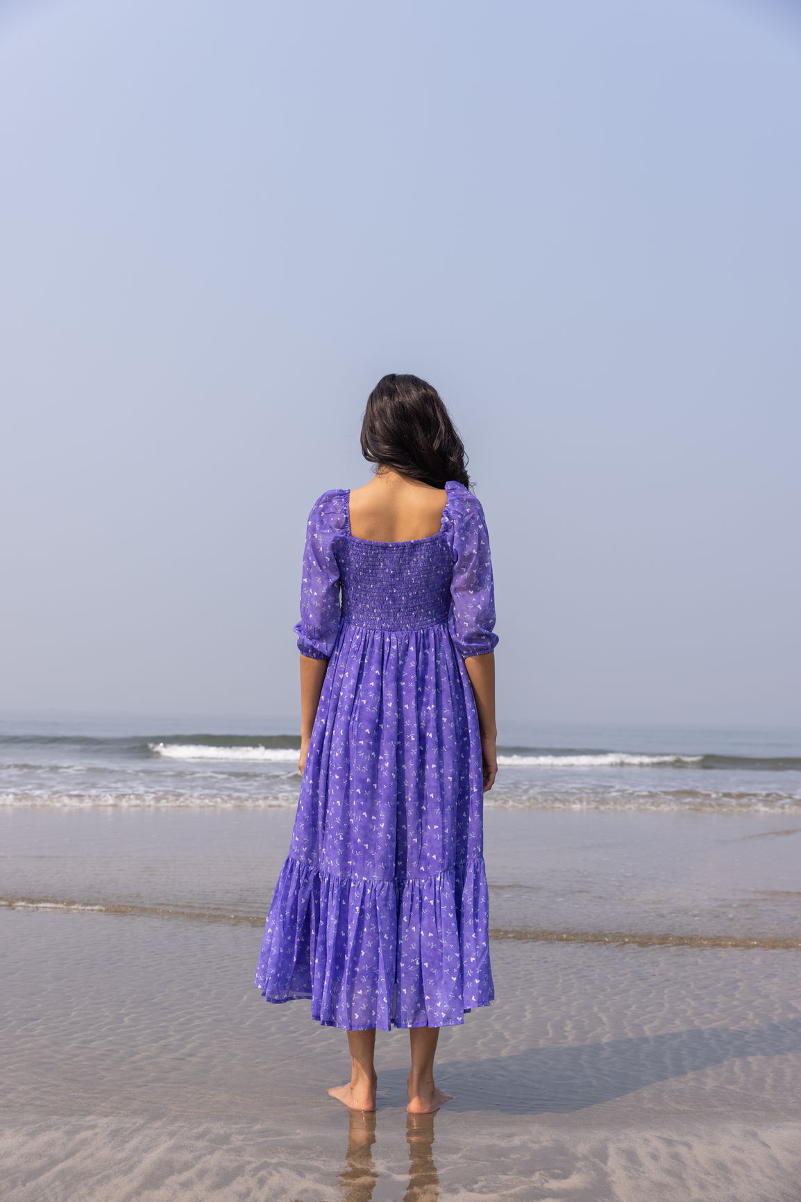 PURPLE TIERED MAXI