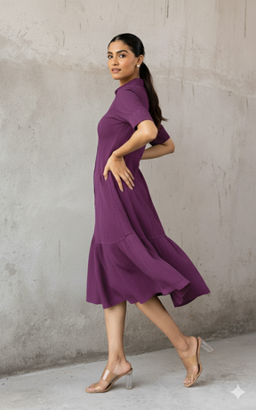 MULBERRY COTTON DENIM DRESS