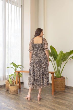 ANIMAL PRINT NURSING MAXI