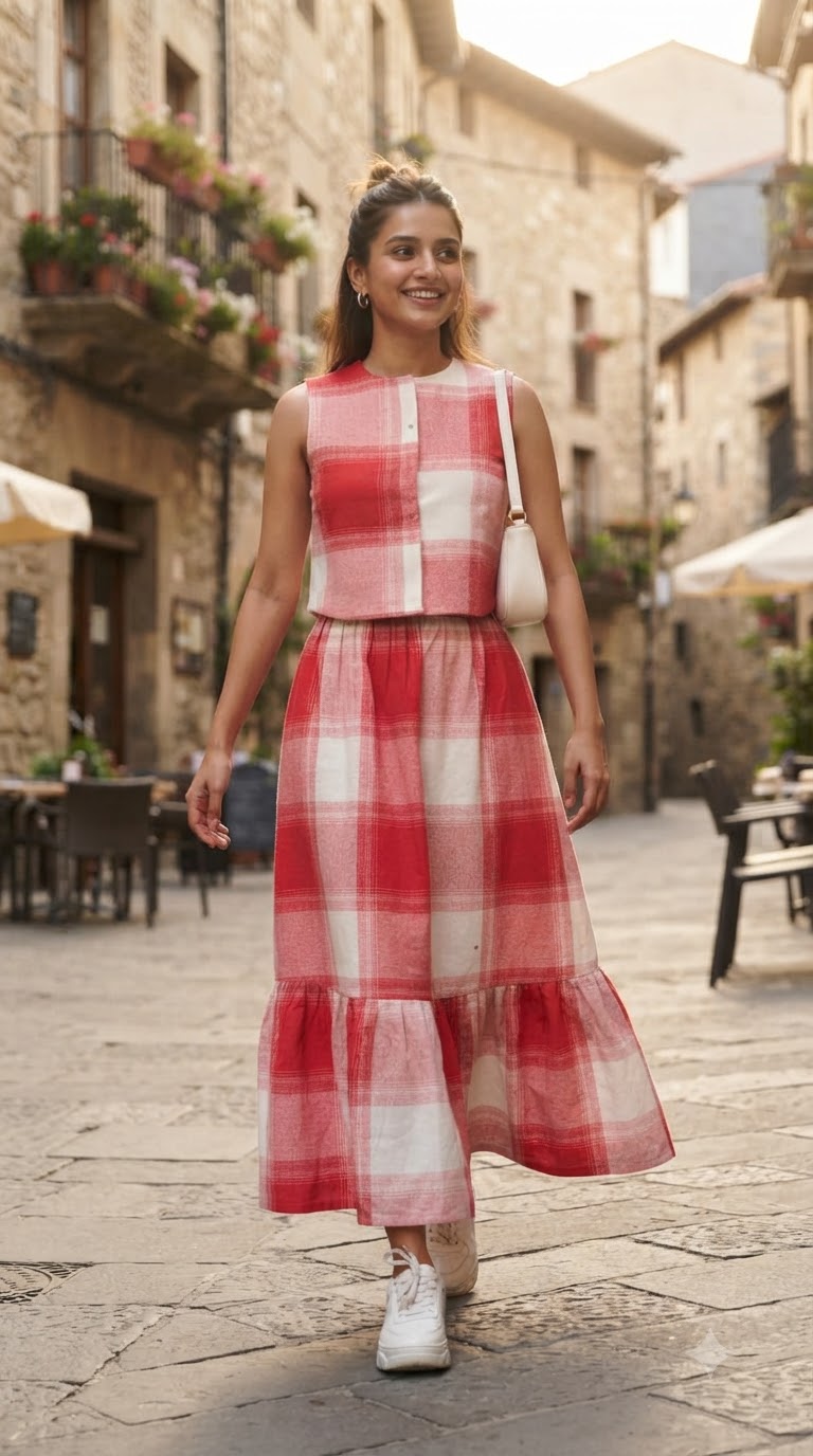 CHERRY PICNIC GINGHAM CO-ORD