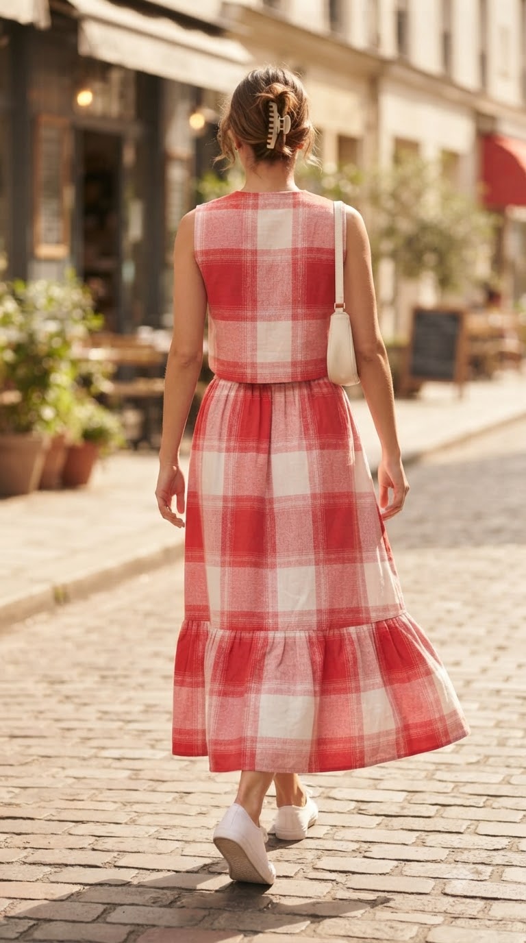 CHERRY PICNIC GINGHAM CO-ORD