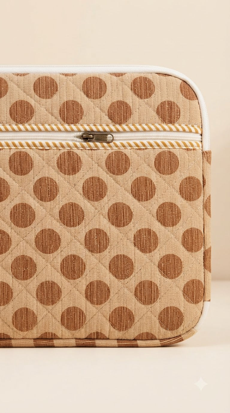COCOA POLKA DOT LAPTOP SLEEVE