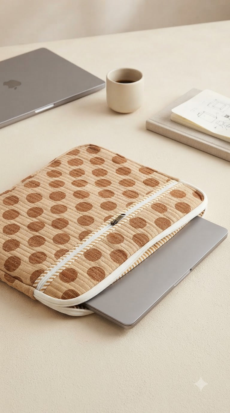 COCOA POLKA DOT LAPTOP SLEEVE