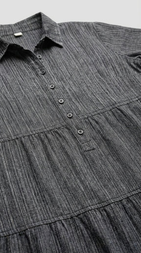 BLACK EVERYDAY COTTON DENIM MAXI