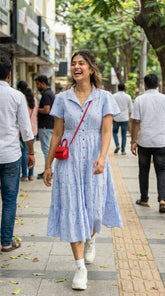 CHERRY PRINTED COTTON MAXI