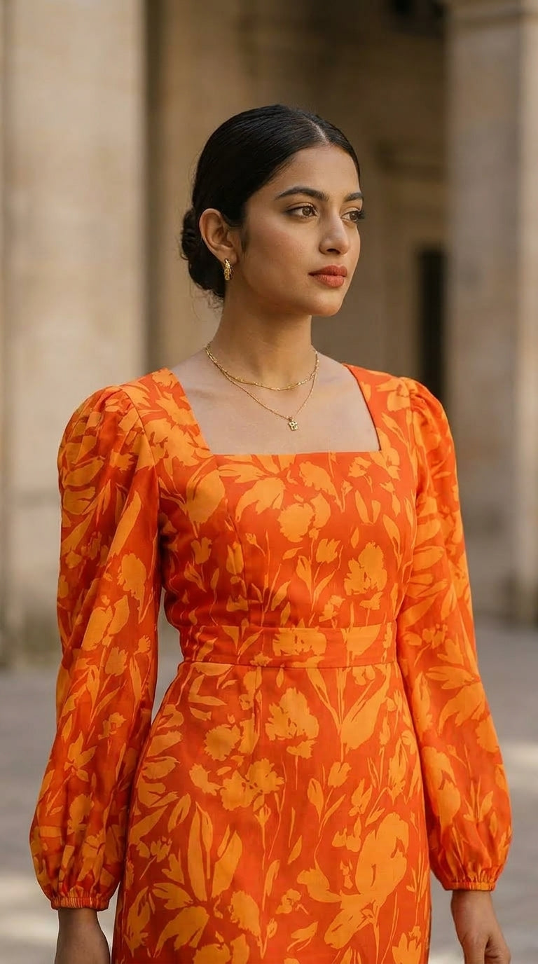 MARIGOLD MUSE PRINTED DRESS