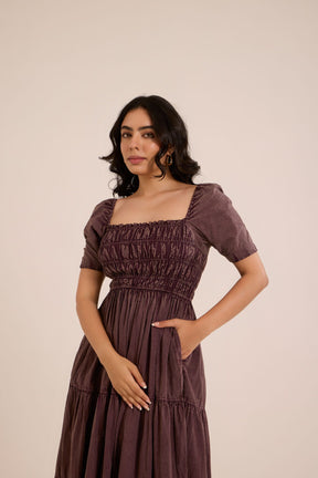 EXPRESSO COTTON DENIM MAXI