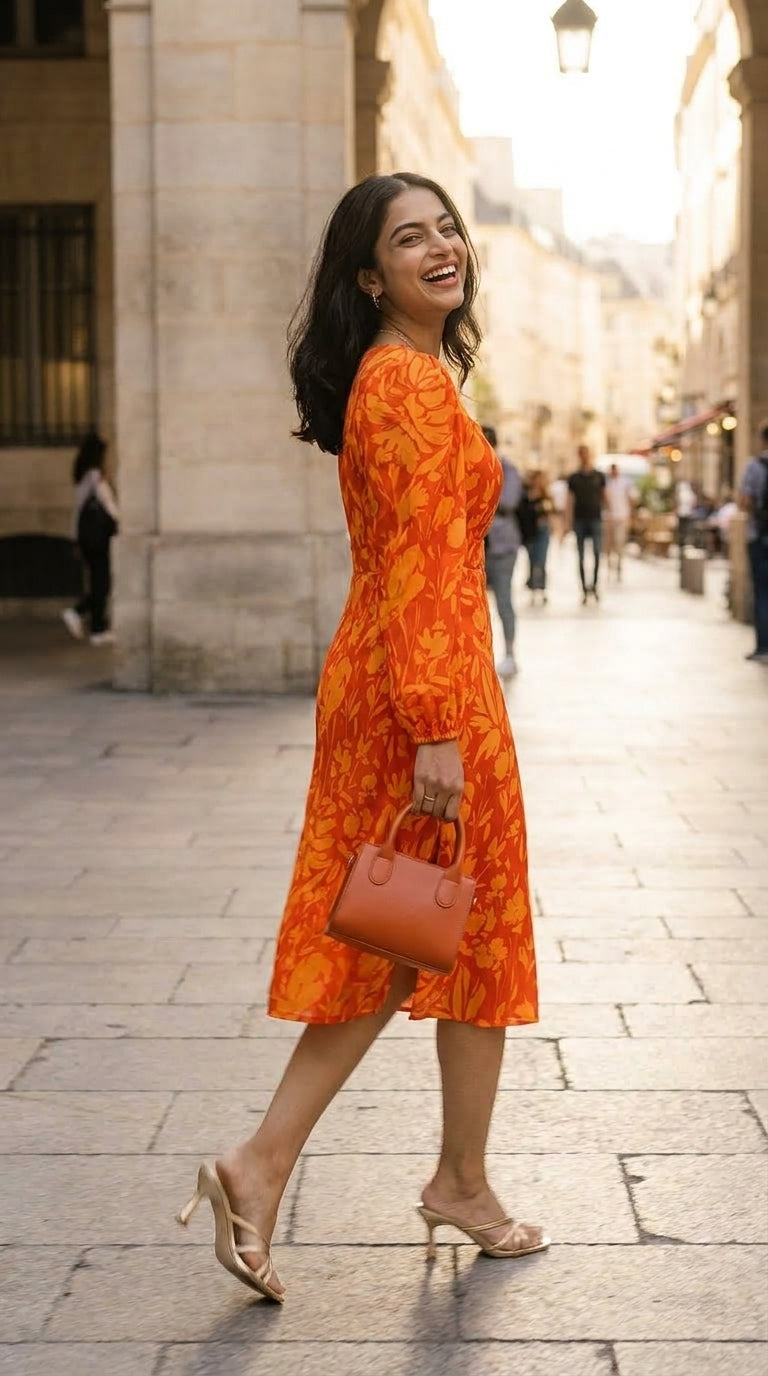 MARIGOLD MUSE PRINTED DRESS