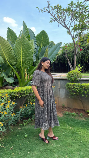 MOSAIC SMOCKED MAXI - POLAGO PLUS