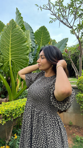 MOSAIC SMOCKED MAXI - POLAGO PLUS