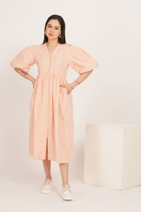 GINGHAM COTTON MAXI
