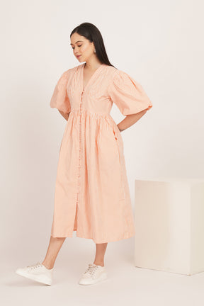 GINGHAM COTTON MAXI