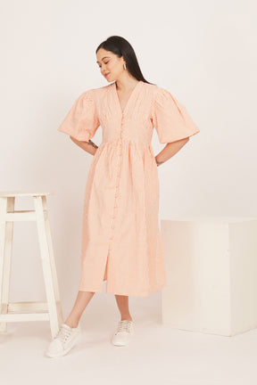 GINGHAM COTTON MAXI