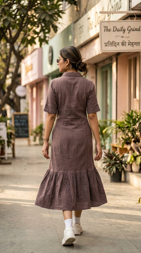 MOCHA MUSE COTTON DENIM MAXI