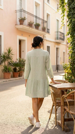 MINT BREEZE COTTON DENIM MIDI