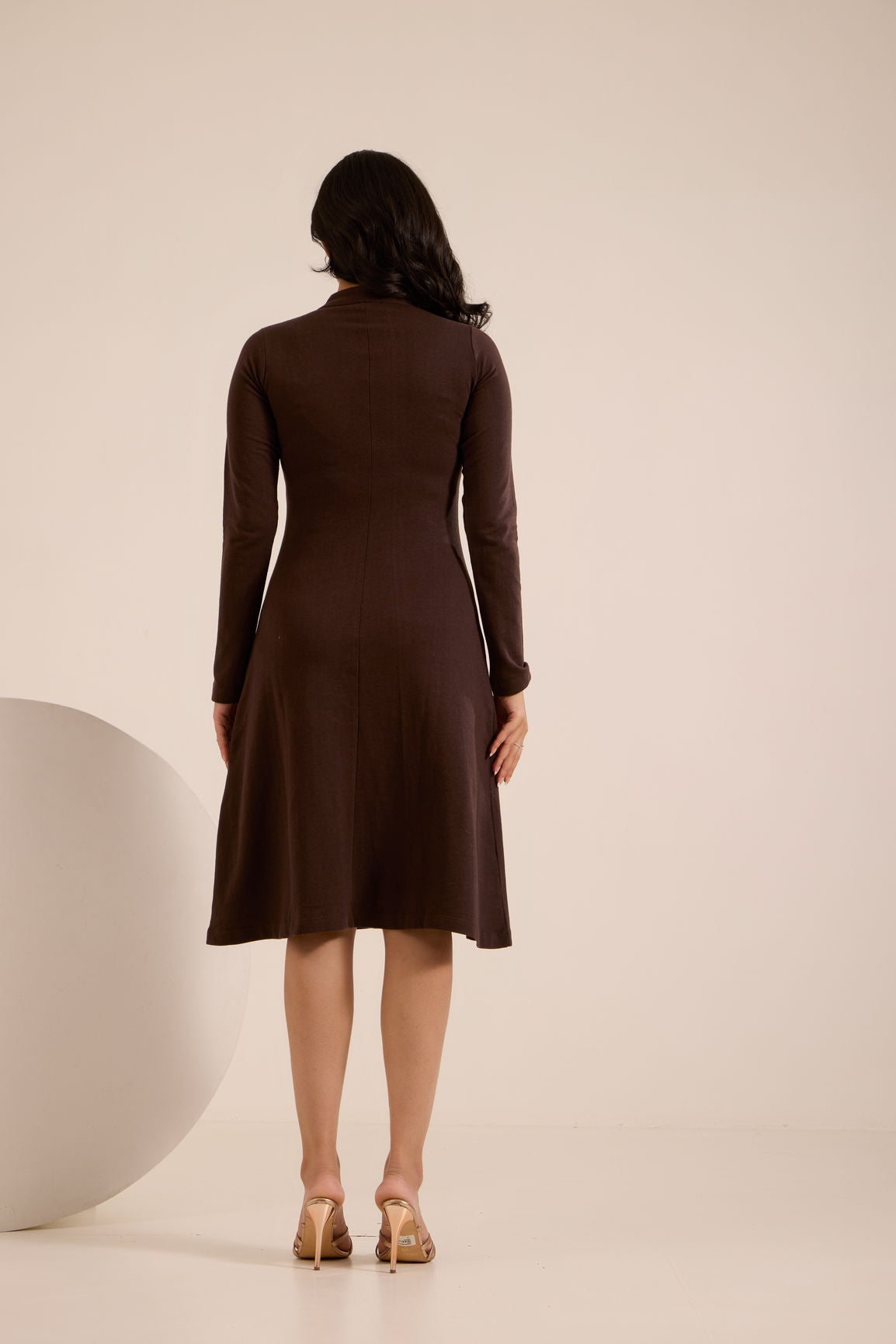 MOCHA BROWN TERRY MAXI