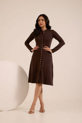 MOCHA BROWN TERRY MAXI