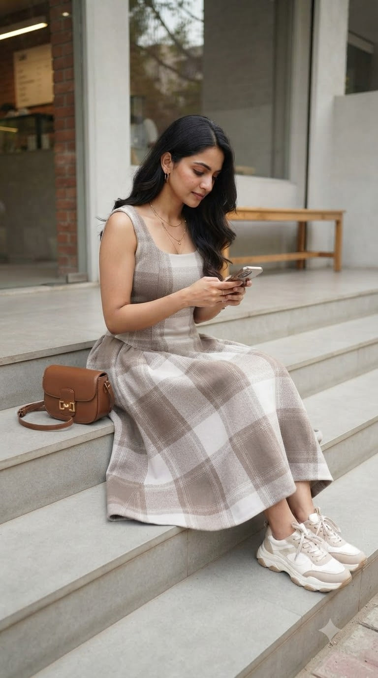 MOCHA FLANNEL MAXI