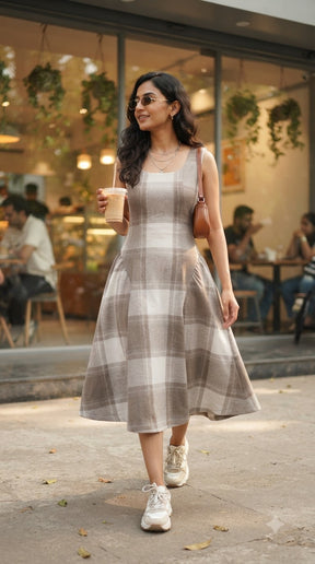 MOCHA FLANNEL MAXI