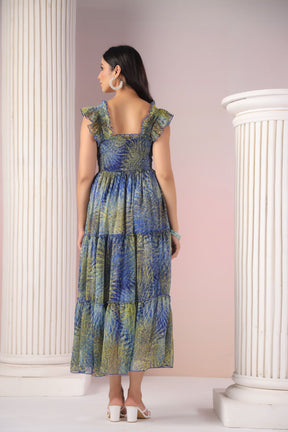 MULTI SMOCKED MAXI