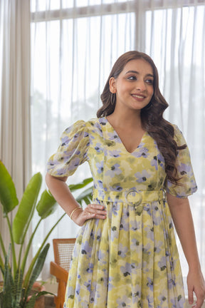 PASTEL FLORAL NURSING MAXI