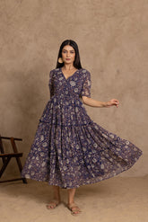 BLUE PAISLEY MAXI