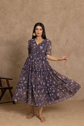BLUE PAISLEY MAXI