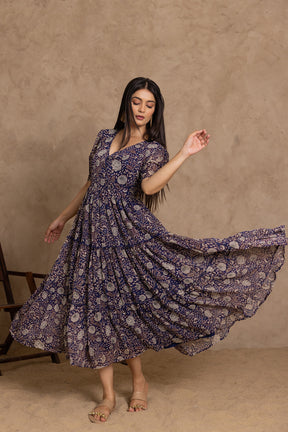 BLUE PAISLEY MAXI