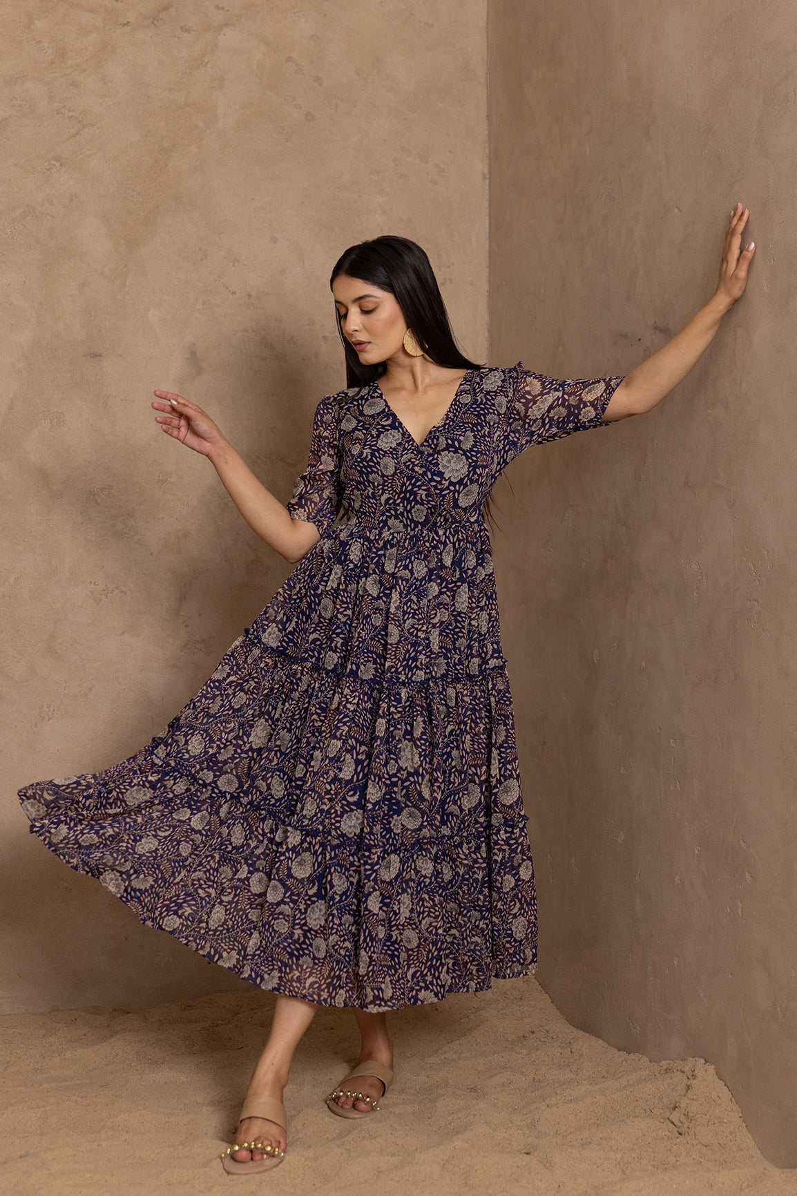 BLUE PAISLEY MAXI