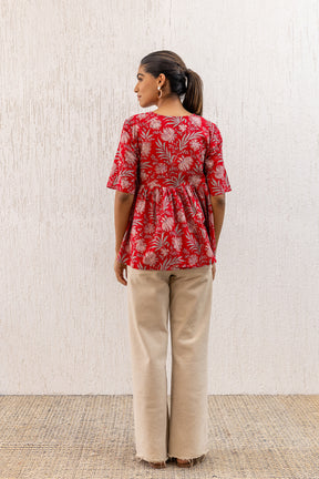 RED COTTON TOP