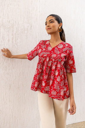 RED COTTON TOP
